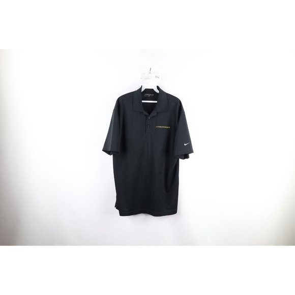 Vintage Nike Golf Mens Large Spell Out Lance Armstrong Livestrong Polo Shirt - Picture 1 of 10